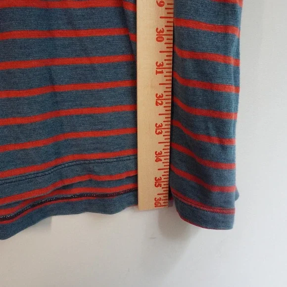 Faherty Florence Dress XS Indigo Dyed Brenton Stripe Tie Strap Sleeveless NWT - Picture 9 of 9